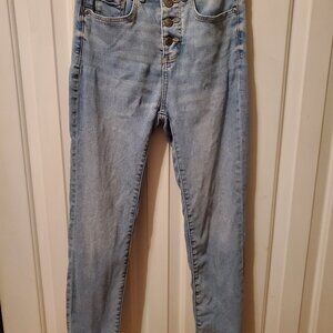 Loft high waist skinny crop jeans
